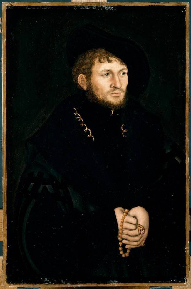 Portrait d'un seigneur de Köckeritz (Saxe) identifié comme Caspar von Köckeritz (1500-1567) dit autrefois Portrait d'homme Lucas Cranach the Elder