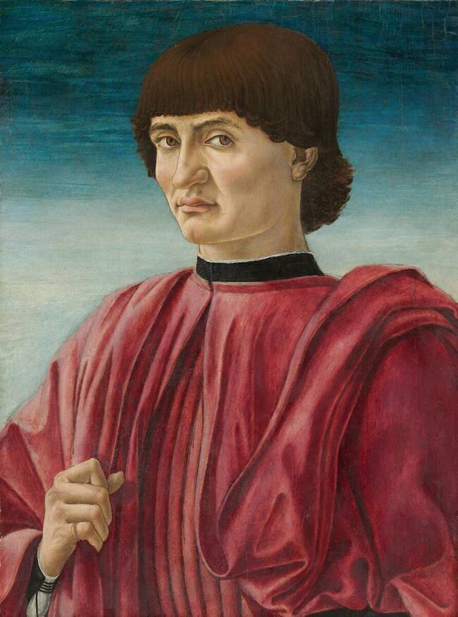 Portrait of a man Andrea del Castagno