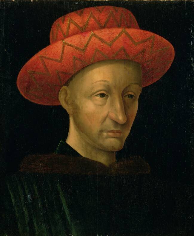 Portrait of Charles VII Jean Fouquet