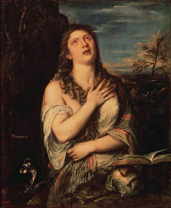 Repentant Mary Magdalene Tiziano