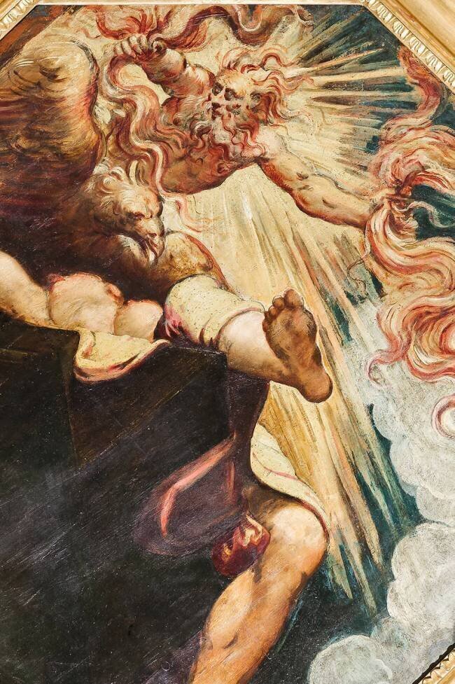 Semele burned by Jupiter Tintoretto