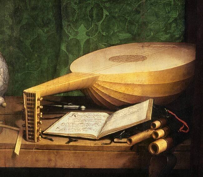 The Ambassadors (detail) Hans Holbein the Younger
