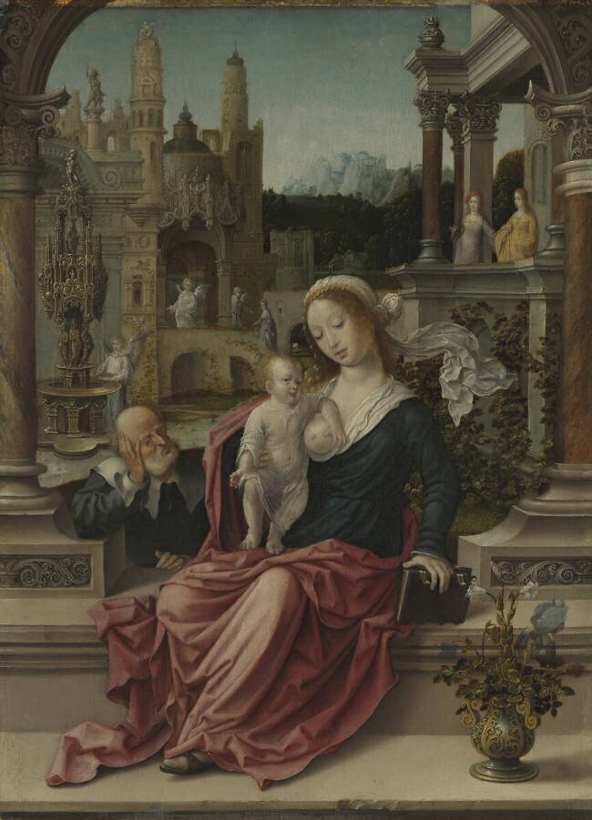 The Holy Family Jan Gossaert