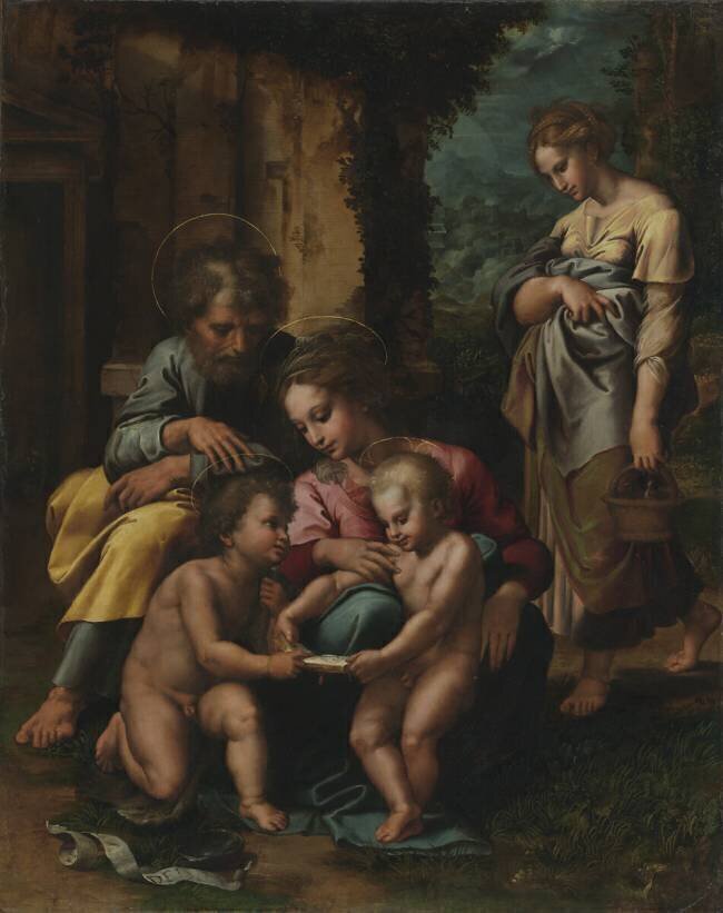 The Holy Family Giulio Romano