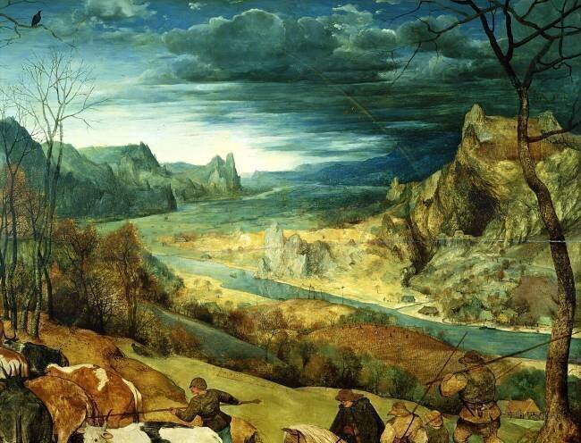 The Return of the Herd Pieter Brueghel the Elder