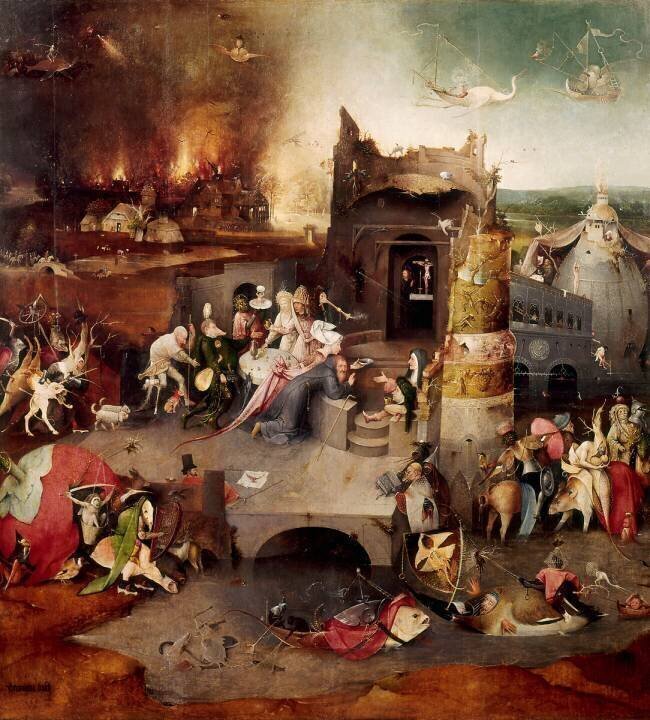 Triptyque de la Tentation Jérôme Bosch