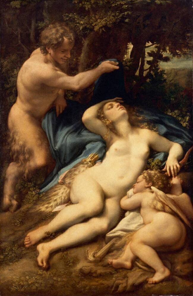 Vénus, Satyre et Cupidon Antonio da Correggio