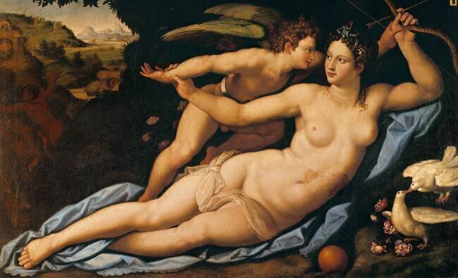 Venus and Cupid Alessandro Allori