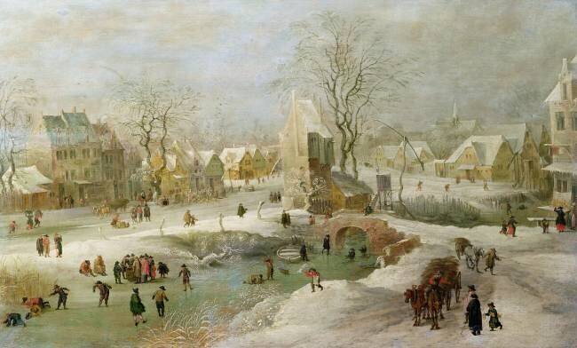 Winter Scene in Holland Jan Brueghel the Elder