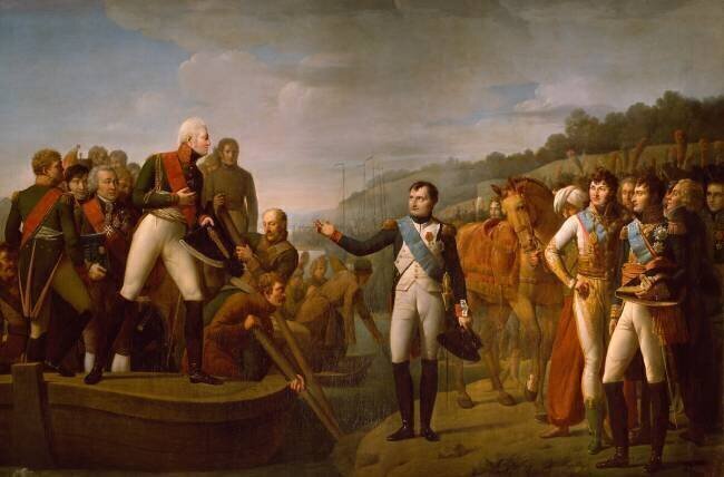 Adieux de Napoléon Ier et d'Alexandre Ier après l'entrevue de Tilsitt, le 9 juillet 1807 Gioacchino Serangeli