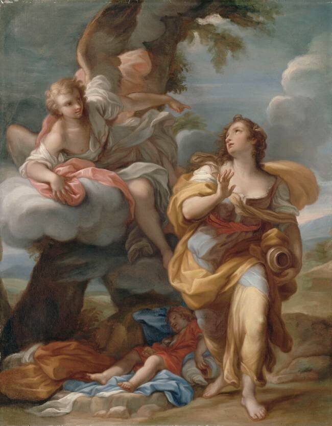 Agar et l'ange Giuseppe Bartolomeo Chiari