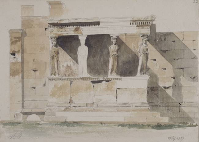 Album de Grèce, Athènes, l'Erechtheion : vue générale Louis Boitte