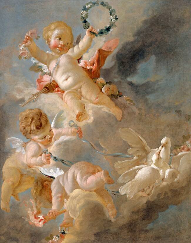Amours dans les nuages François Boucher
