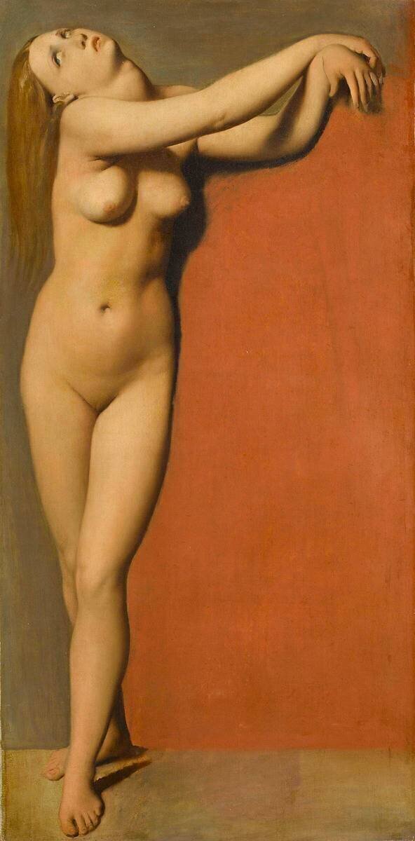 Angélique (étude pour Roger délivrant Angélique) Jean-Auguste-Dominique Ingres