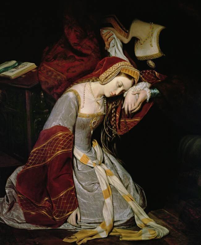 Anne Boleyn dans la tour, détail Edouard Cibot