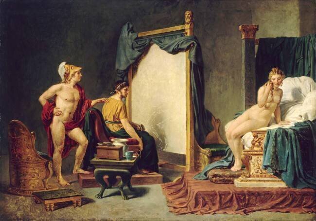 Apelle et Campaspe Jacques-Louis David