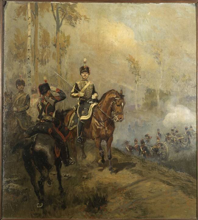 Artillerie à cheval de la Garde impériale en grande tenue, vers 1855-1870 Edouard Detaille