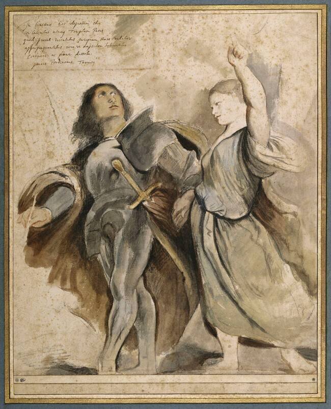 Auguste et la sibylle Pierre Paul Rubens