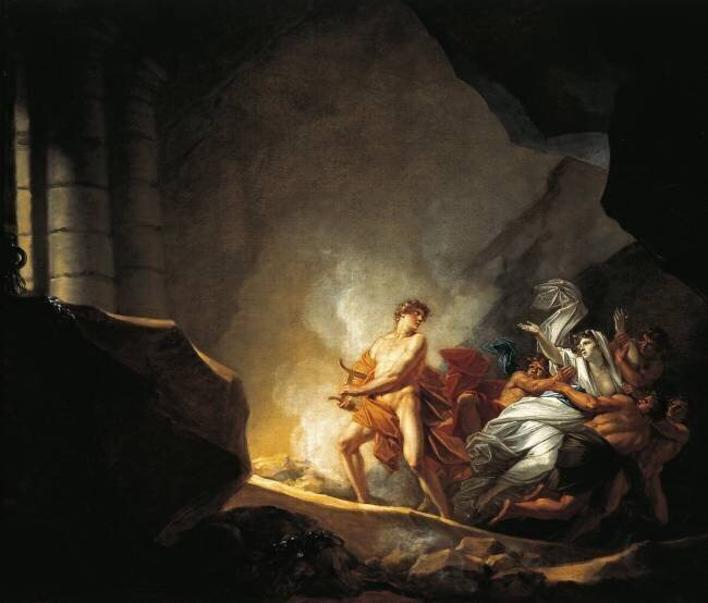 Orphée et Eurydice dans l'Hadès Heinrich Friedrich Füger