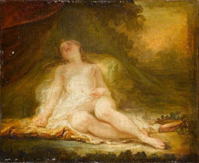 Bacchante endormie Jean-Honoré Fragonard