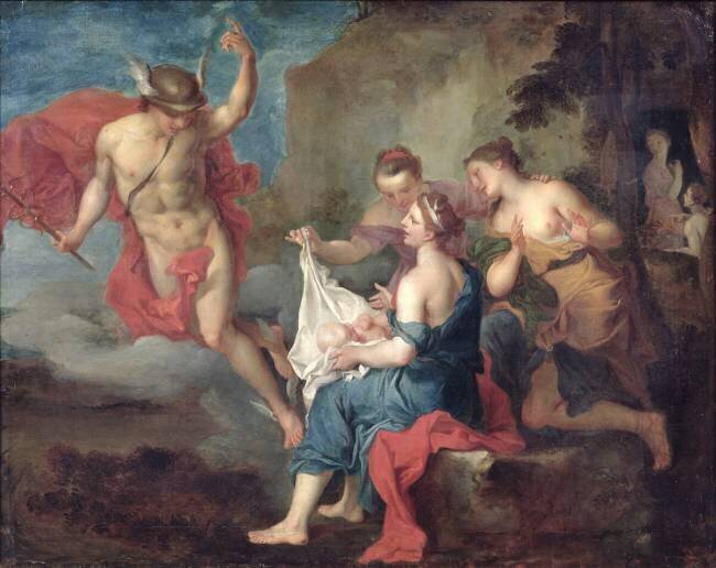 Bacchus Delivered to the Nymphs of Nysa Jacques Courtin