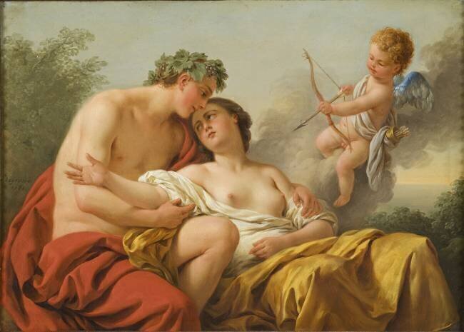 Bacchus et Arinne Louis Jean François Lagrenée