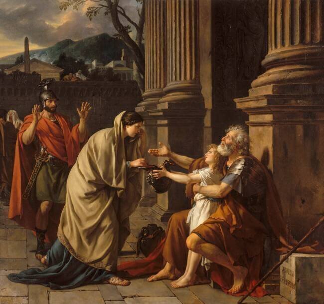 Bélisaire demandant l'aumône Jacques-Louis David