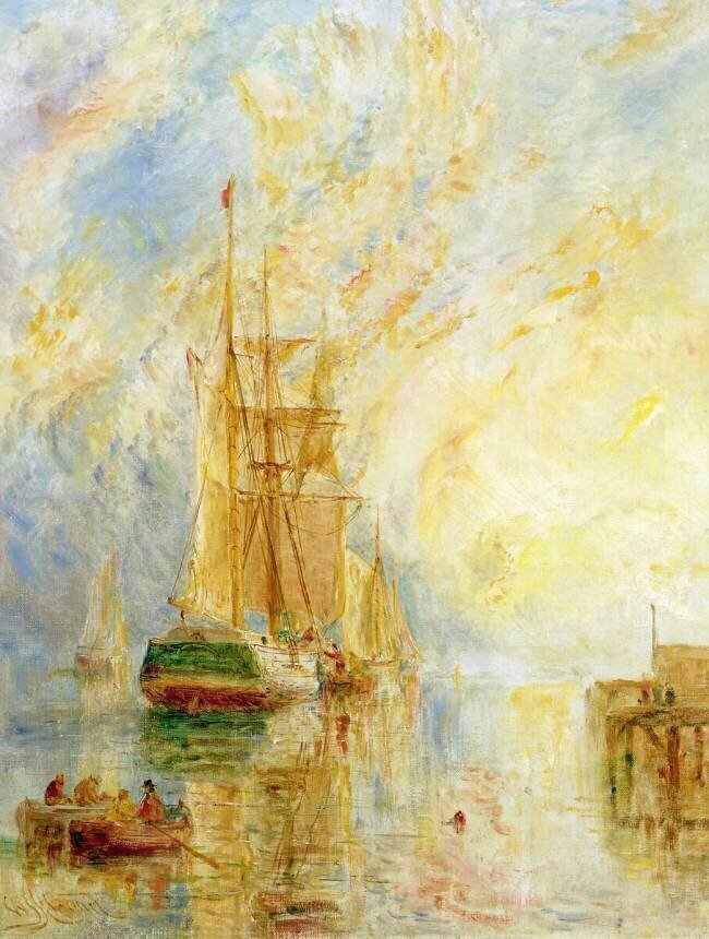 Bateau dans le port William Joseph J. C. Bond