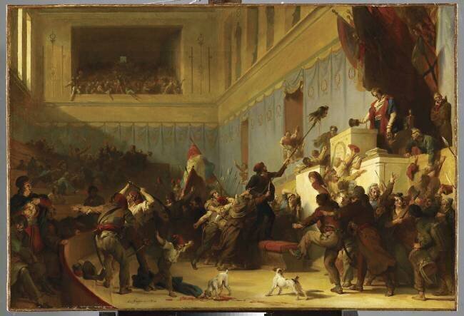 Boissy d'Anglas saluant la tête du député Ferraud Alexandre-Evariste Fragonard
