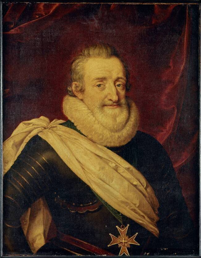 buste de Henri IV portant la croix du Saint-Esprit (1553-1610) Frans Pourbus le Jeune