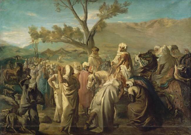 Caïd visitant un douar Théodore Chasseriau