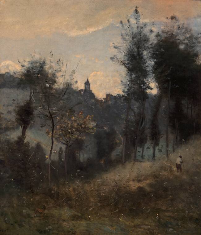 Canteleu près de Rouen Jean-Baptiste Camille Corot