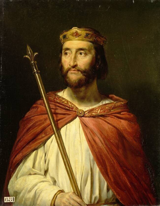 Charles III, dit le simple, roi de France en 896 (879-929) Georges Rouget