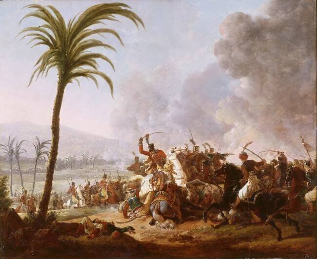 Combat de cavaliers entre Français et Mamelucks pendant la campagne d'Egypte Jacques François Joseph Swebach-Desfontaines