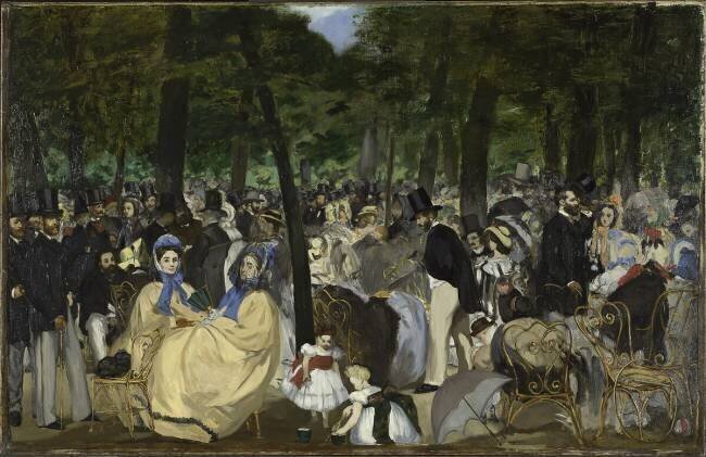 Concert aux Tuileries Edouard Manet