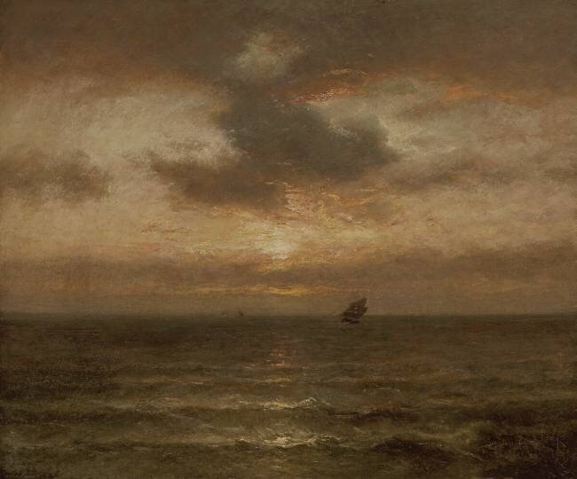 Coucher de soleil sur la mer Jules Dupré