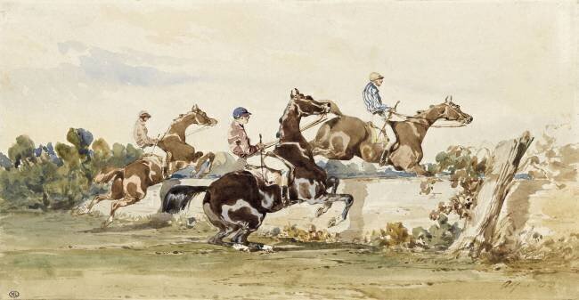 Course de chevaux Alfred Dedreux