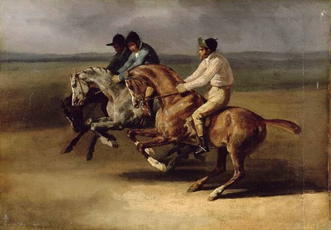 Course de chevaux montés Théodore Géricault
