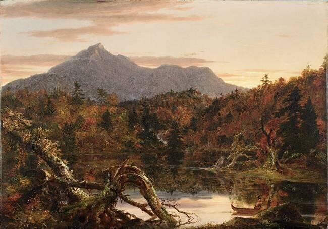 Crépuscule d'automne, vue sur le pic de Corway Thomas Cole