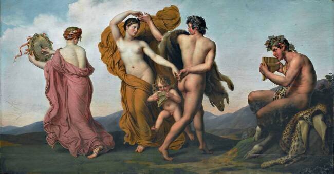 Danse des nymphes présidée par le dieu Pan Anne-Louis Girodet