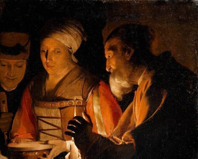 Détail de L'Adoration des bergers Georges de La Tour
