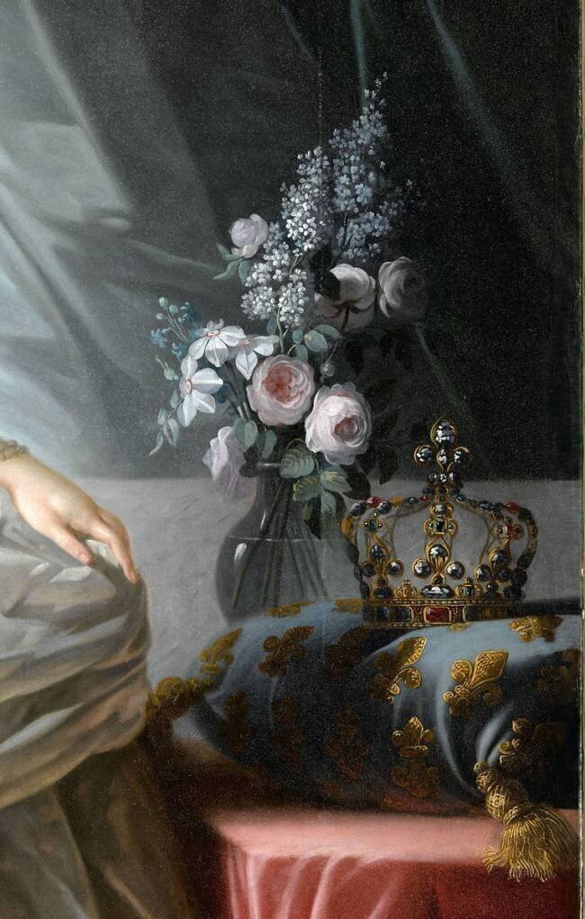 Détail de Marie-Antoinette de Lorraine-Habsbourg, archiduchesse d’Autriche, reine de France (1755-1795) (détail) Elisabeth Vigée Le Brun
