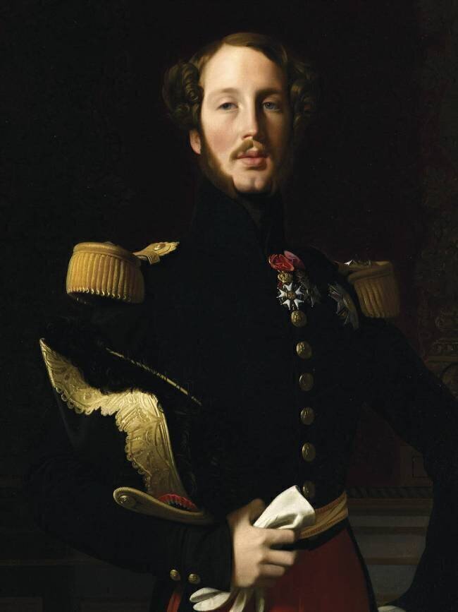 Détail du Portrait du Ferdinand Philippe, duc d'Orléans (1810-1842) Jean-Auguste-Dominique Ingres