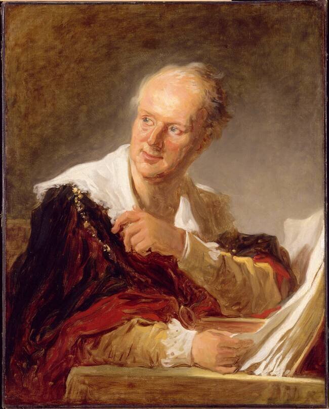 Denis Diderot, écrivain Jean-Honoré Fragonard