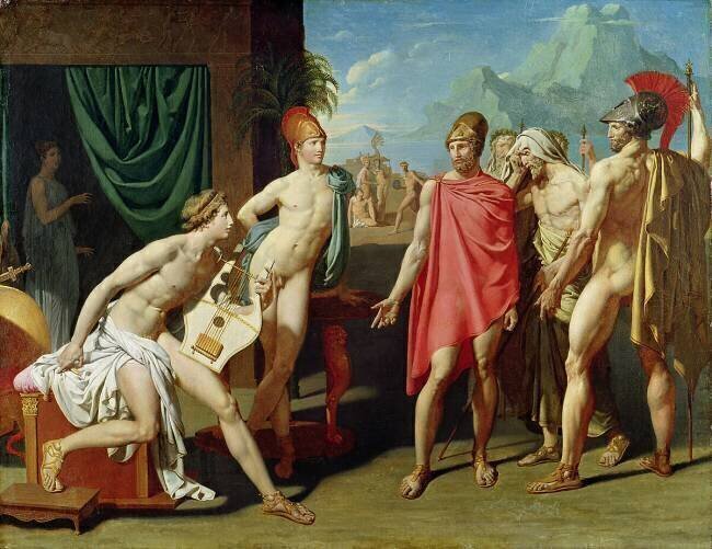 Des ambassadeurs envoyés par Agamemnon pour exhorter Achille à se battre Jean-Auguste-Dominique Ingres