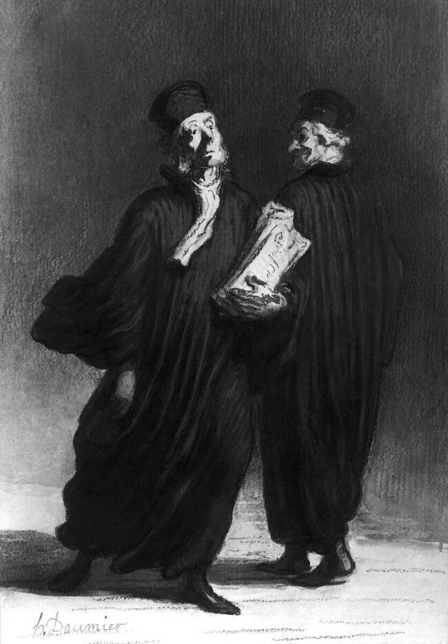 Deux avocats Honoré Daumier
