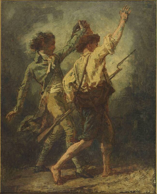 Deux volontaires : le Noble et l'Ouvrier Thomas Couture