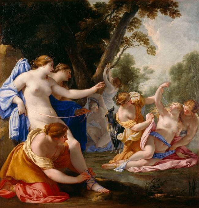 Diane découvrant la grossesse de Callisto Eustache Le Sueur