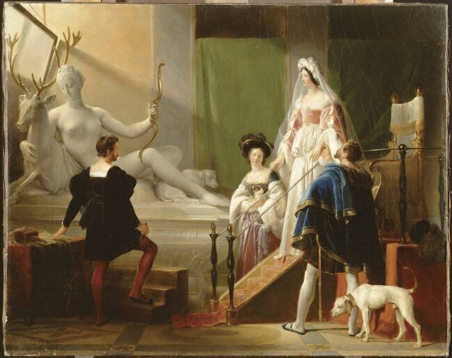 Diane de Poitiers dans l'atelier de Jean Goujon Alexandre-Evariste Fragonard
