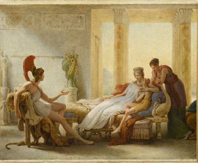 Enée et Didon ; esquisse Pierre-Narcisse Guérin